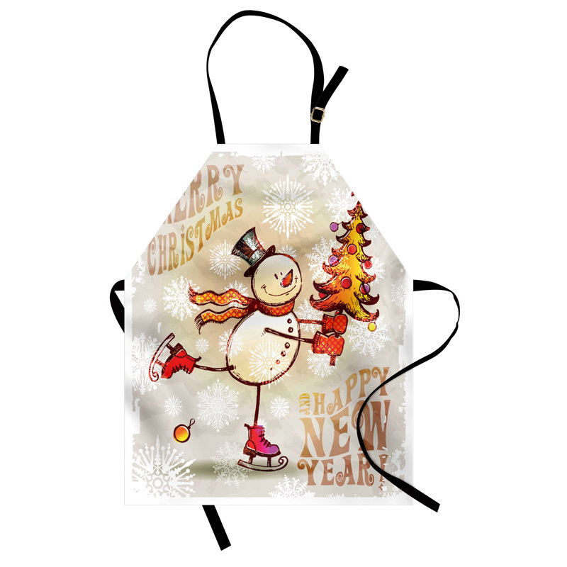 Multicolore tablier de Noël unisexe
