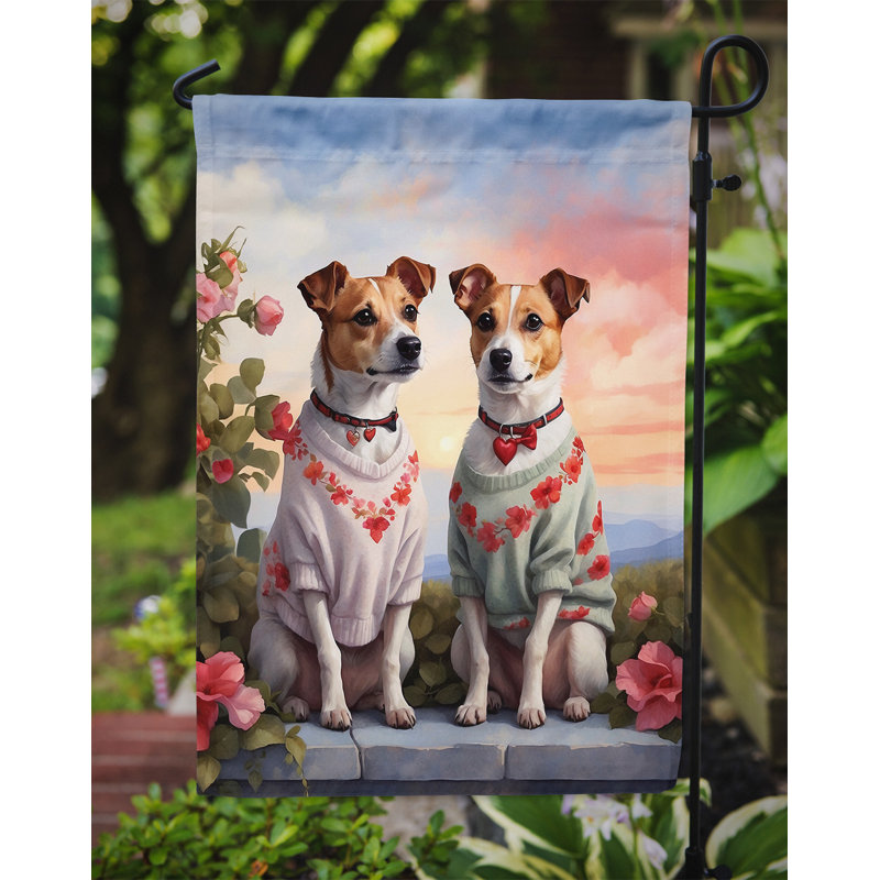 Double Sided 15.5'' H x 11.25'' W Polyester Valentine's Day Garden Flag
