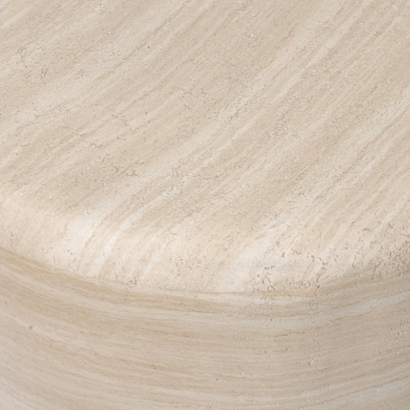 Venetia Outdoor End Table, Sand Striae