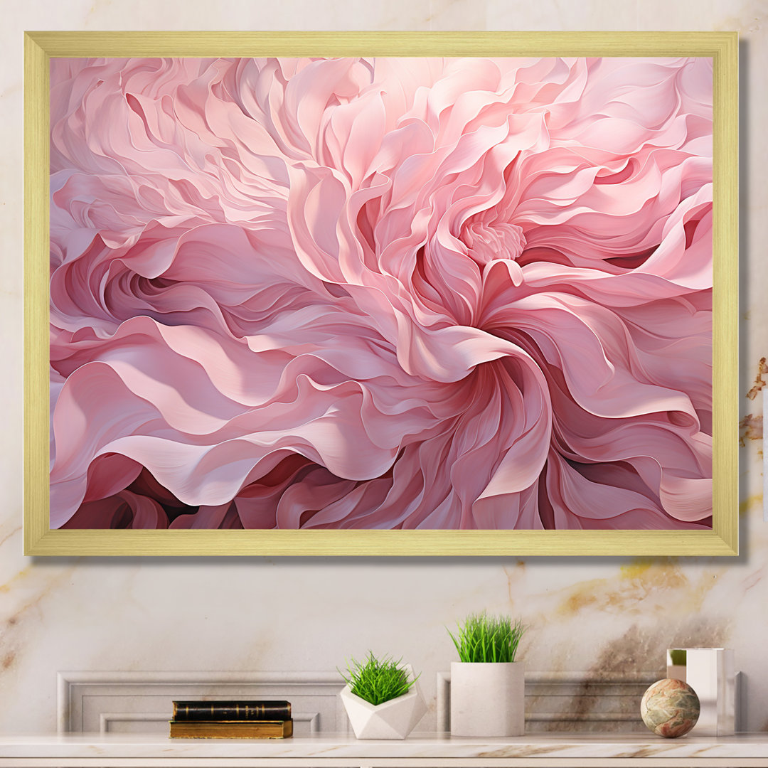 Pink Tender Twirl Spiral - Abstract Spirals Wall Art Design Art 