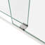 Porte de douche Bypass au fini nickel brossé - verre trempé de 5/16 po, mouvement fluide, fuite de nickel en verre, installation facile, salle de bain