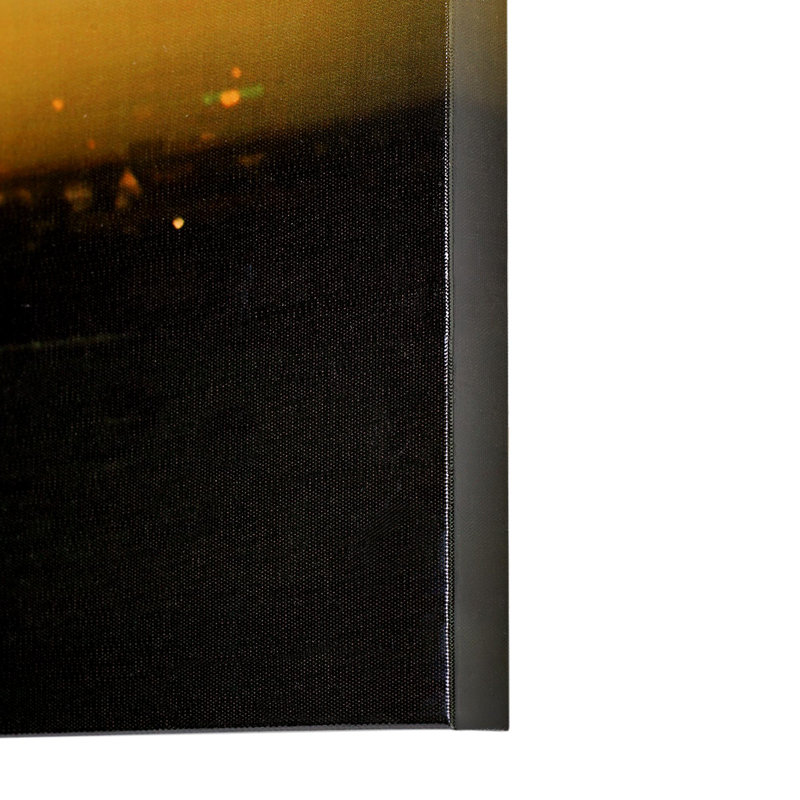 Panneau de reproduction d'art mural en toile laquée brillante Latitude Run® - 48 po x 18 po