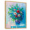 Vase multicolore et vert de fleurs - Décoration murale traditionnelle sur toile