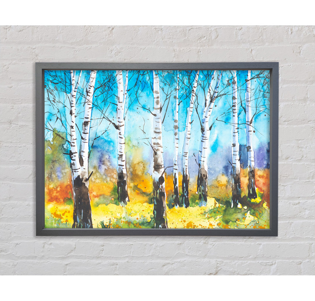 The Beautiful Birch Trees - Einzelne Bilderrahmen Kunstdrucke auf Leinwand