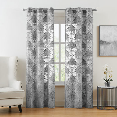 Sinjin Semi-Sheer Curtain Pair
