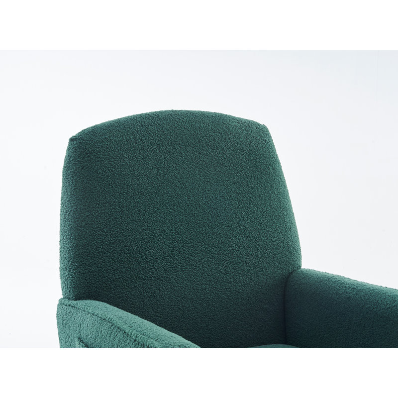 Chaise berçante rembourrée Lebbie, Vert