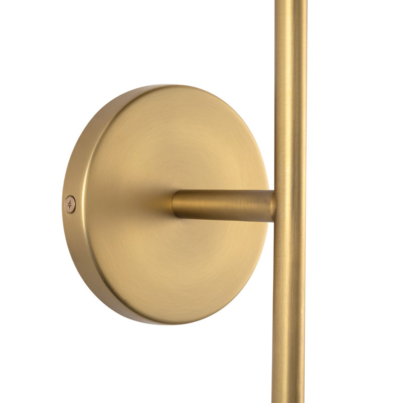 Elixir 10-In Wall Sconce, Gold, 7 W, 16.13" H x 6" W x 6.38" D