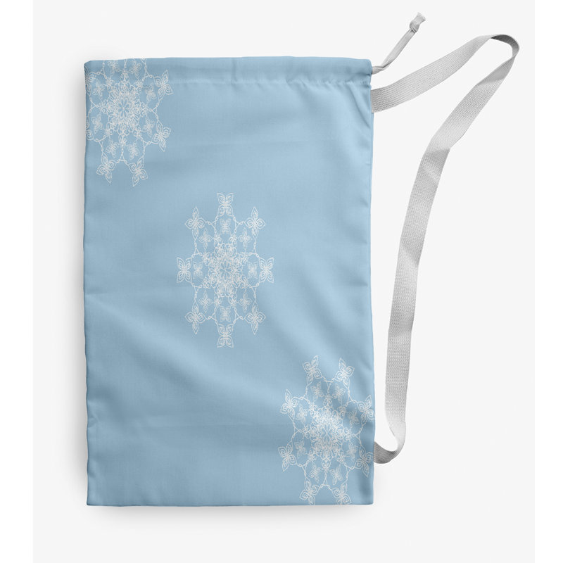 Fabric Laundry Bag with Handles, Medium (36" H x 28" W), Blue
