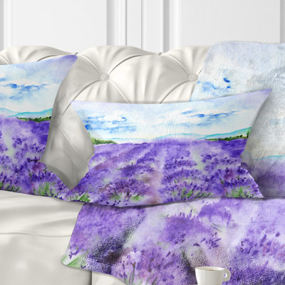 Coussin lombaire lavande Fields Water