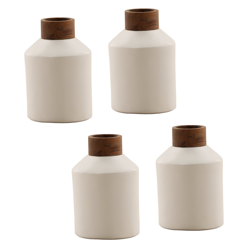 Wrenley Vase Set of 4 White