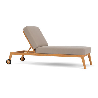 Alpine Outdoor Teak Chaise Lounge