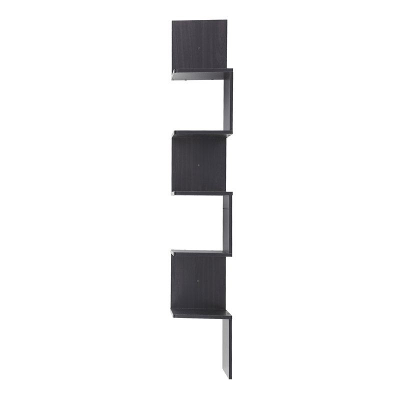 5 Piece Corner Shelf, Espresso