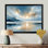 Reproduction d'art sur toile jaune, jaune