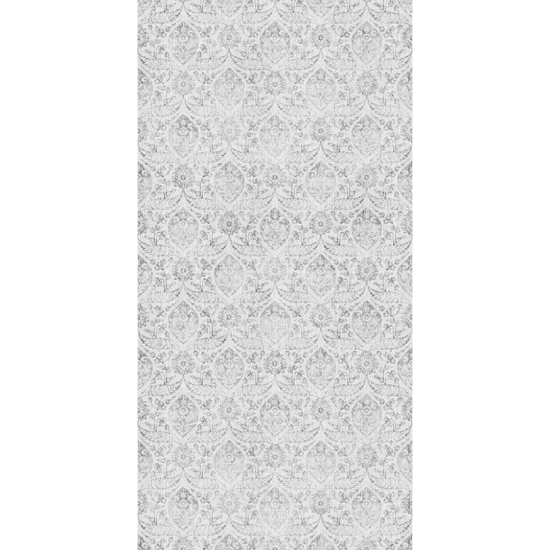 Agra Area Gray Easy to Clean Vinyl Mat, Rectangle 2' x 3'