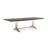 D'orsay Extendable Metal Base Dining Table