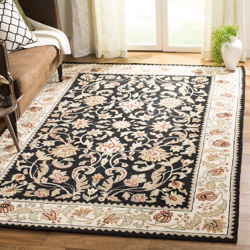 Harms Hand Hooked Performance Oriental Rug, Rectangle 9' x 12'