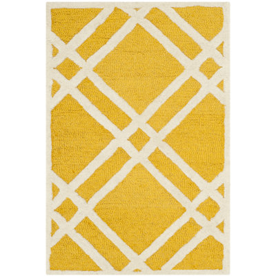 Deedgra Hand Tufted Wool Geometric Rug