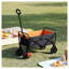 Chariot utilitaire pliable robuste avec freins - Chariot de plage portatif pour le camping en plein air