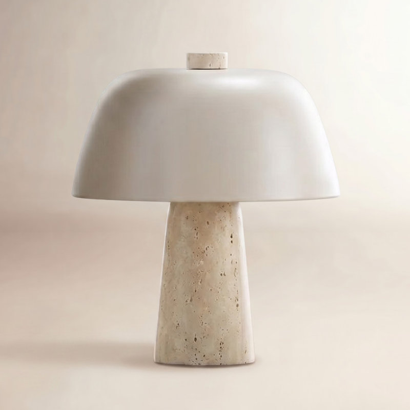 Lampe de table Stone, H 13,1 po x l 11,4 po x P 11,4 po, Beige