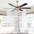65 Inch Gorgeous Crystal Ceiling Fan With Lights And Remote, Modern 6 Speeds DC Motor Reversible Ceiling Fan For Bedroom-105767743