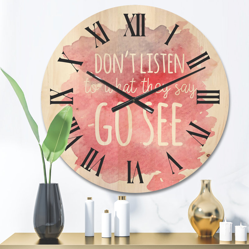 Horloge murale en bois, Moyenne