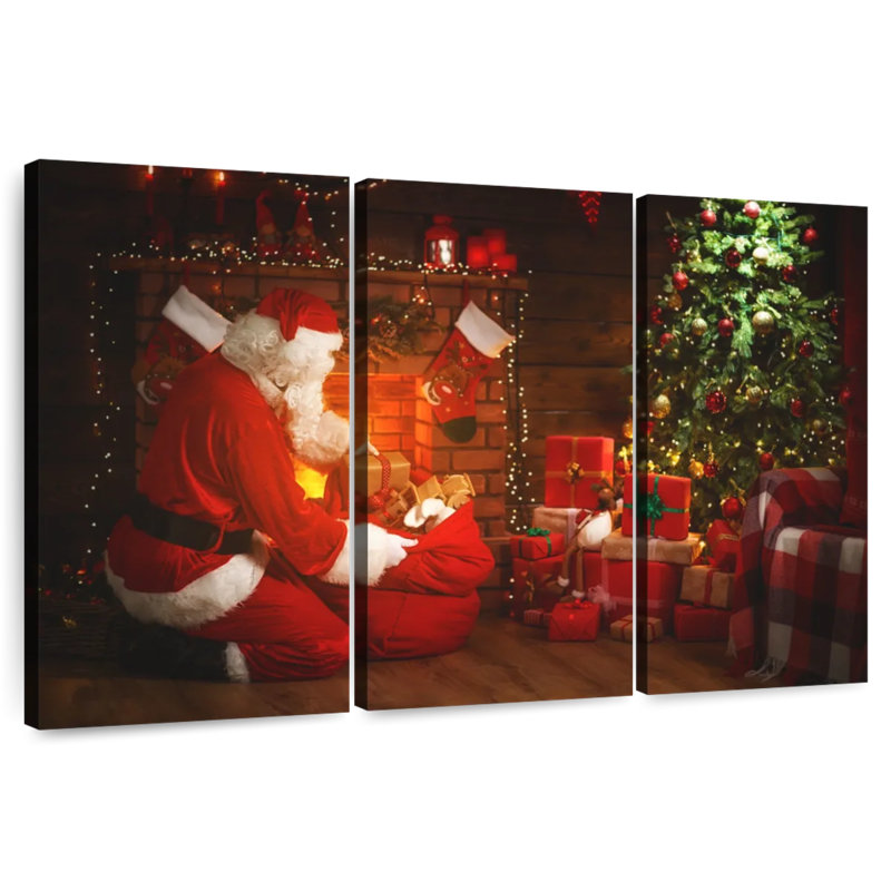 Cadeaux du Père Noël, H 28 po x l 45 po