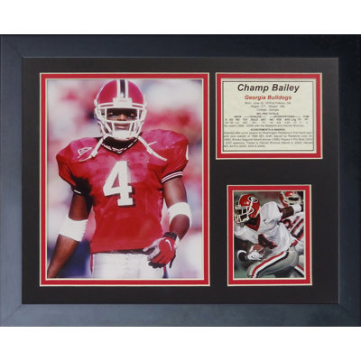 Champ Bailey - Bulldogs Framed Memorabilia