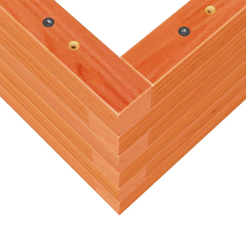 Amiela Planter Box, Wax Brown, 23cm H x 70cm W x 40cm D