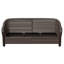 3-Person Polyethylene Wicker Outdoor Patio Sofa with Beige Cushions-1219102874