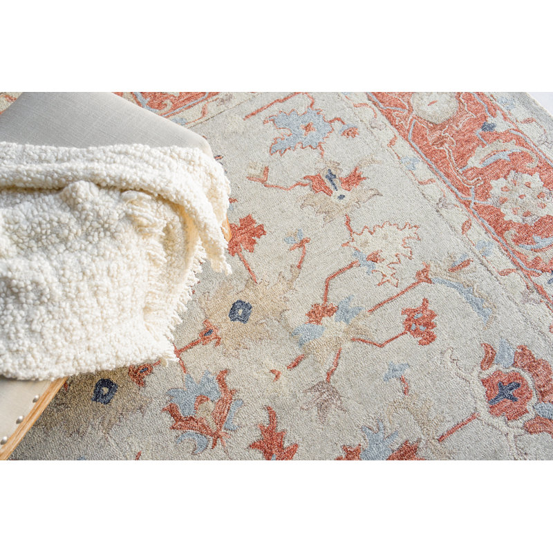 Richmond Serapi Handmade Floral Area Rug, Rectangle 10' x 14'