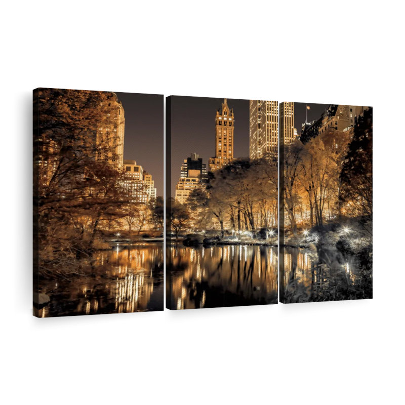 " Central Park Glow " on, 42" H x 65" W