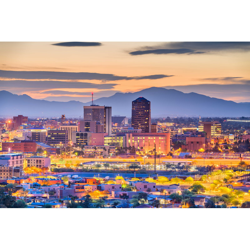 Tucson Skyline - Photographie sur toile tendue, H 8 po x l 12 po