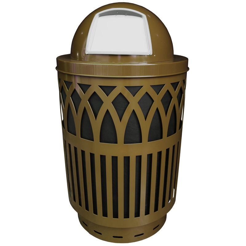 Poubelle à balançoire 40 gallons Covington, Brun