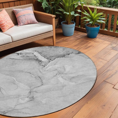 Tapis d'intérieur rond 8 po