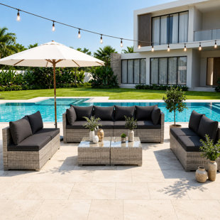 Cannes Modular 8 Seater Garden Lounge Set