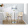 Malachia Swivel Upholstered Counter Stool