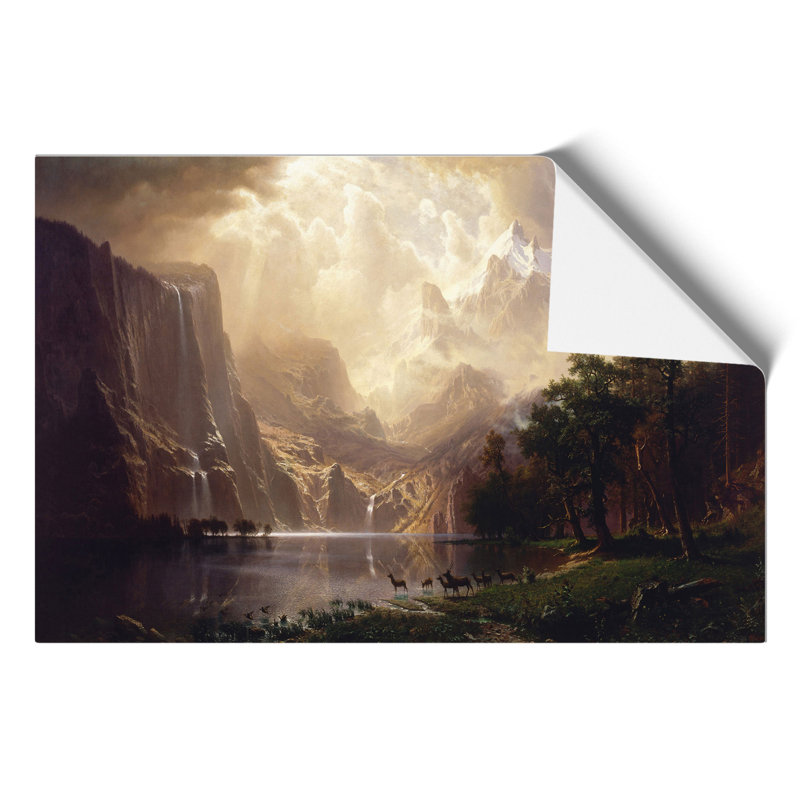 Among the Sierra Nevada by Albert Bierstadt - Wall Art, 21cm H x 30cm W x 0.1cm D