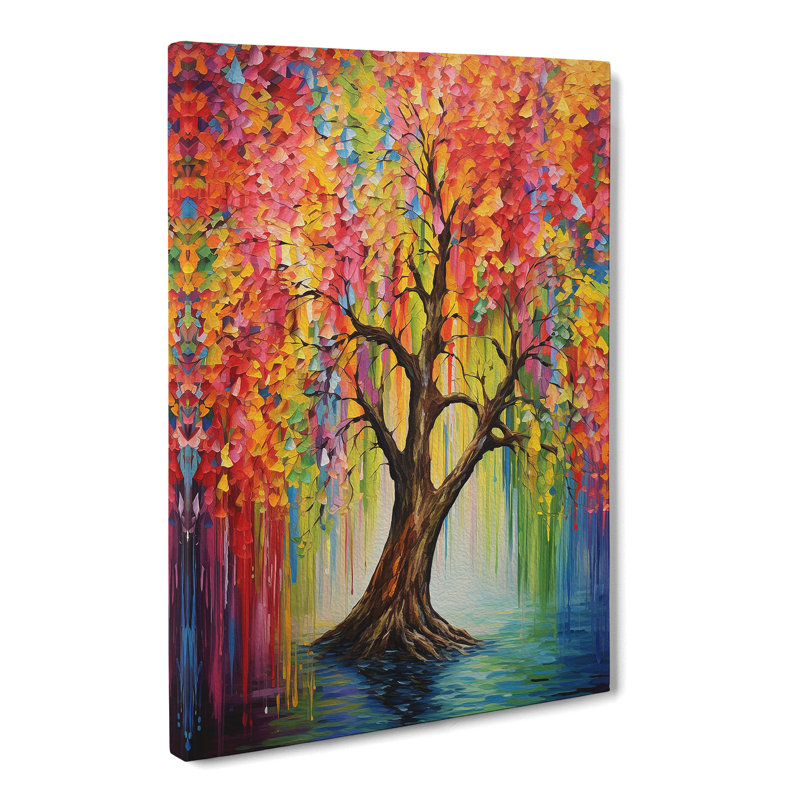 Weeping Willow Colour Field No.2 - No Frame Print, 50cm H x 35cm W x 3cm D