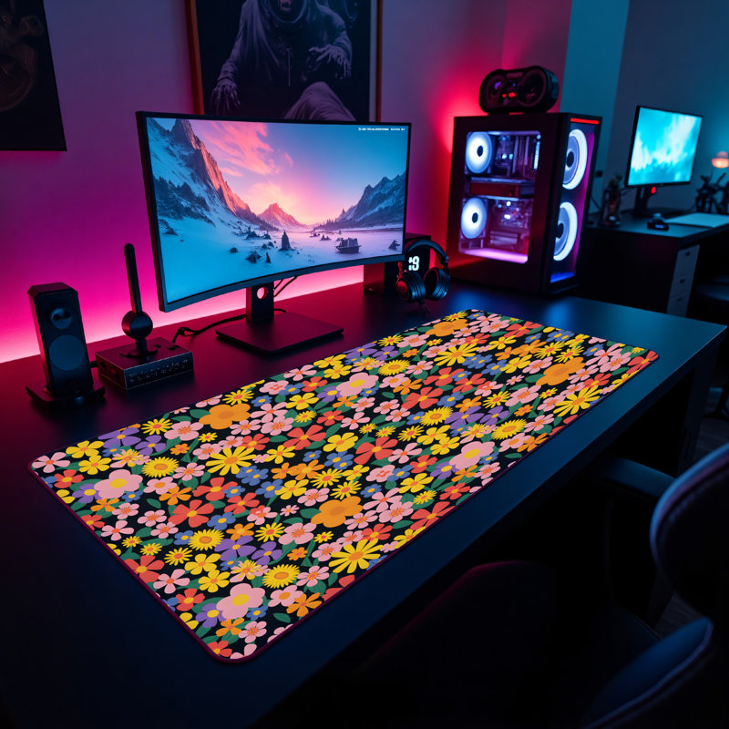 Polyester Desk Pad, 31.5x15.5