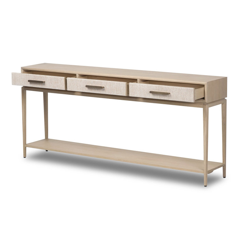 ROSENELL 78'' W Console Table, White