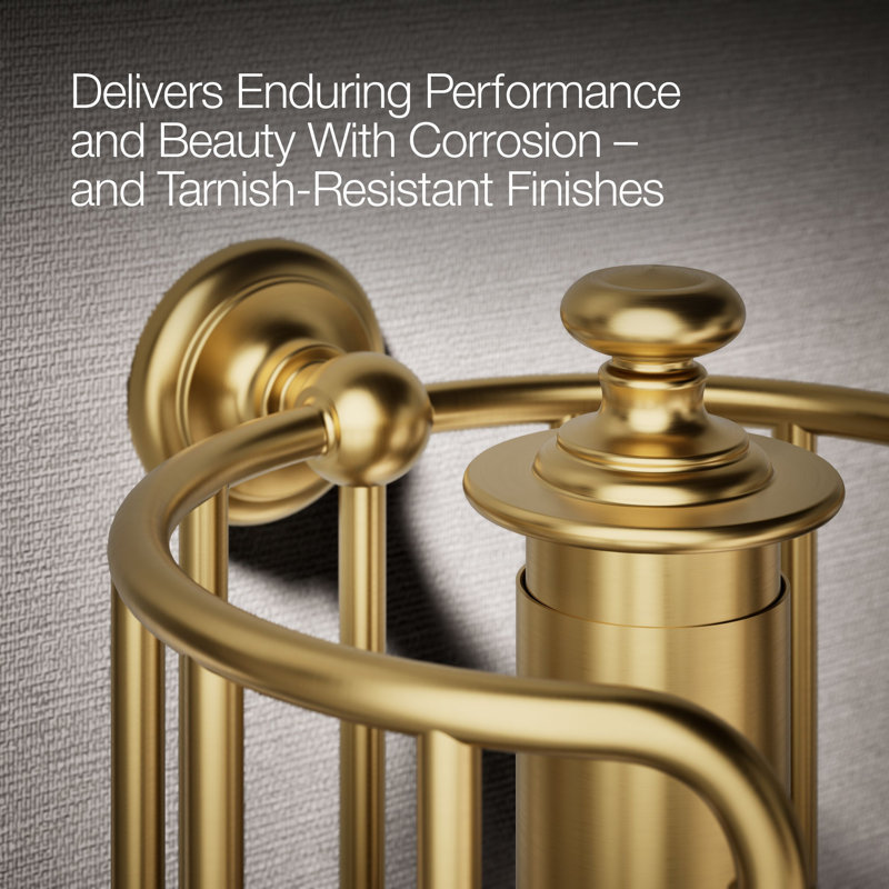 Artifacts® Toilet Tissue Carriage, Vibrant Brushed Moderne Brass