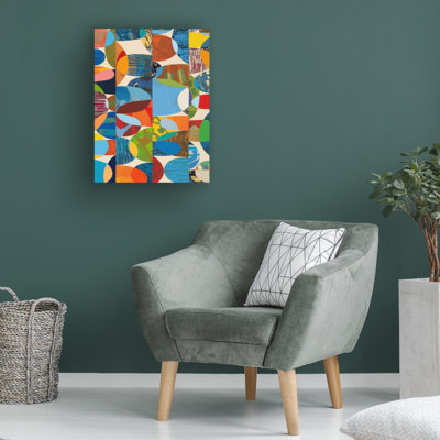 Wrapped Canvas Wall Art - Fernando Reyes 'Effloreesce' Wall Art for Living Room, Bedroom, or Office Décor  - 14x19