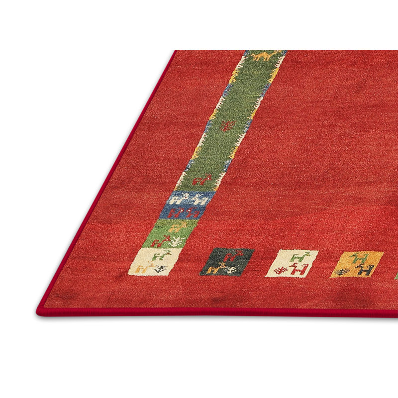 Tapis brun / vert Farlough, Rectangle 4 pi x 6 pi