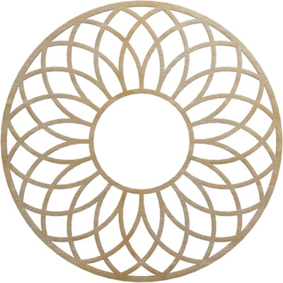 Médaillon de plafond en bois ajouré Cannes