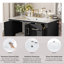 Meuble-lavabo traditionnel 36 "avec lavabo en céramique-2111498479