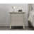 Lausanne Silver Champagne 3 Drawers Nightstand-982162742