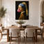 «Classic Girl Portrait Blowing Bubblegum», reproduction sur toile prête à être accrochée-49139400