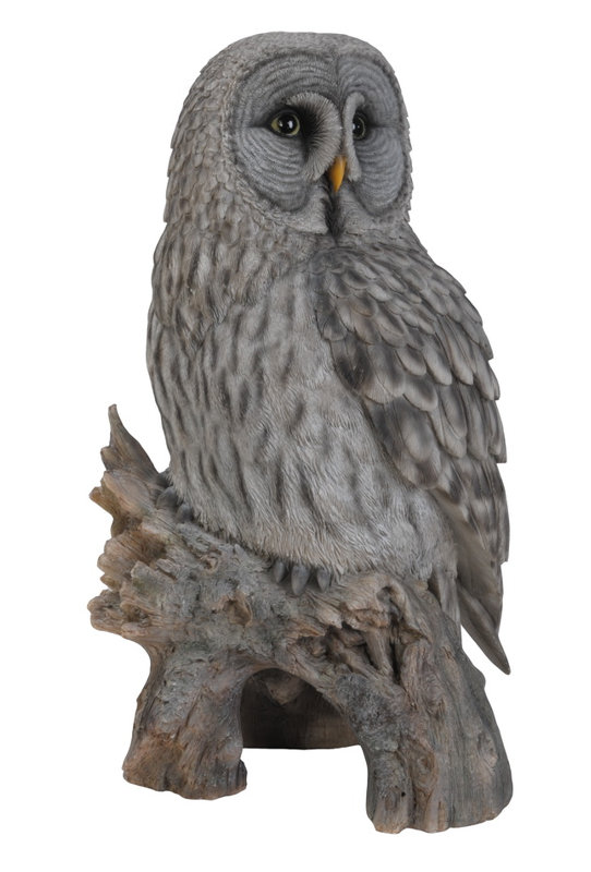 Owl on Stump Statue
