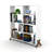 Wood Frame 6 Shelves Bookcase Industrial Bookshelf Modern Bookcases Large Bookshelf Organizer