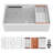 32-Inch Undermount Single Bowl Porcelain Kitchen Sink With Deep Basin